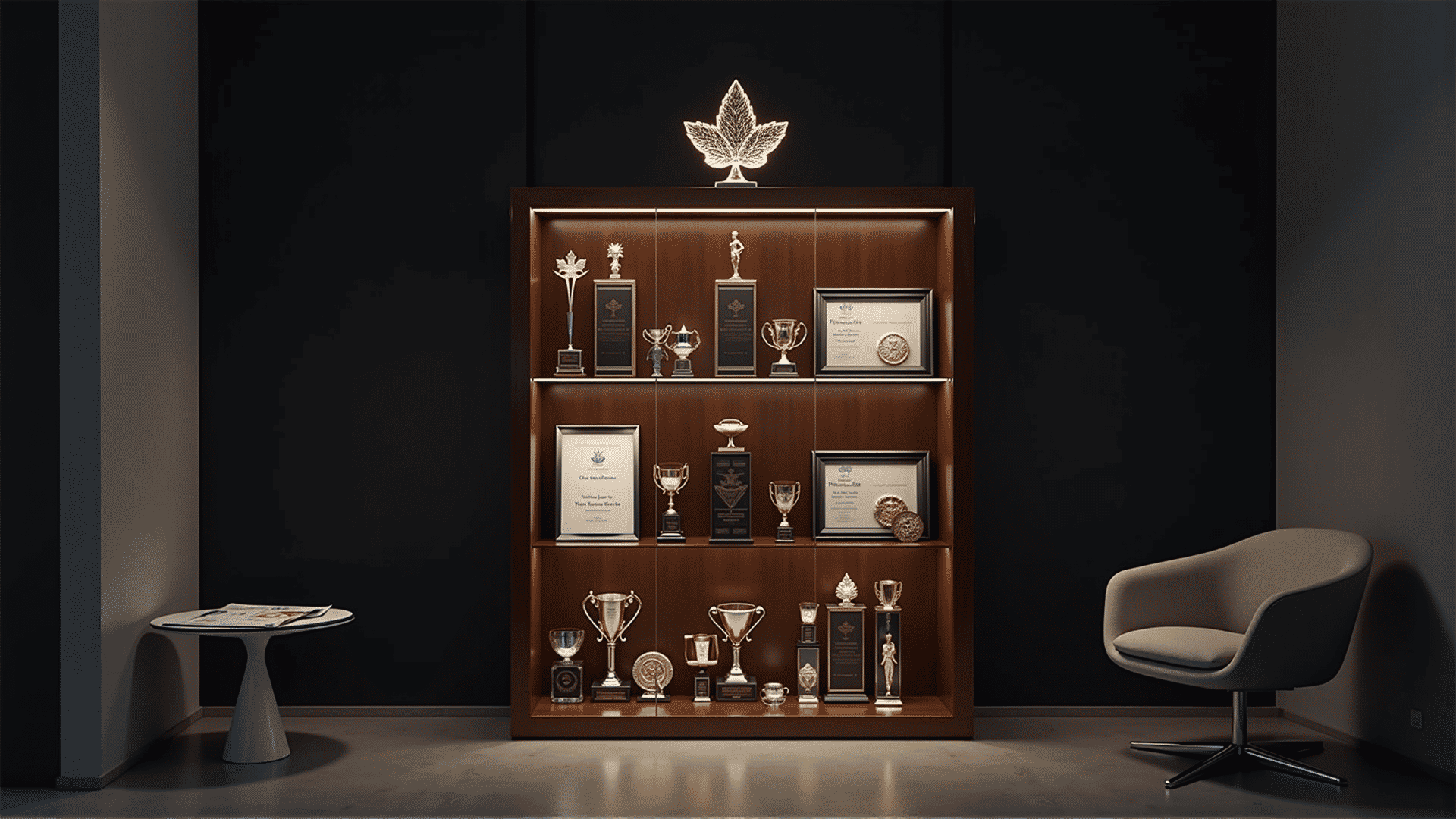 Bank awards display